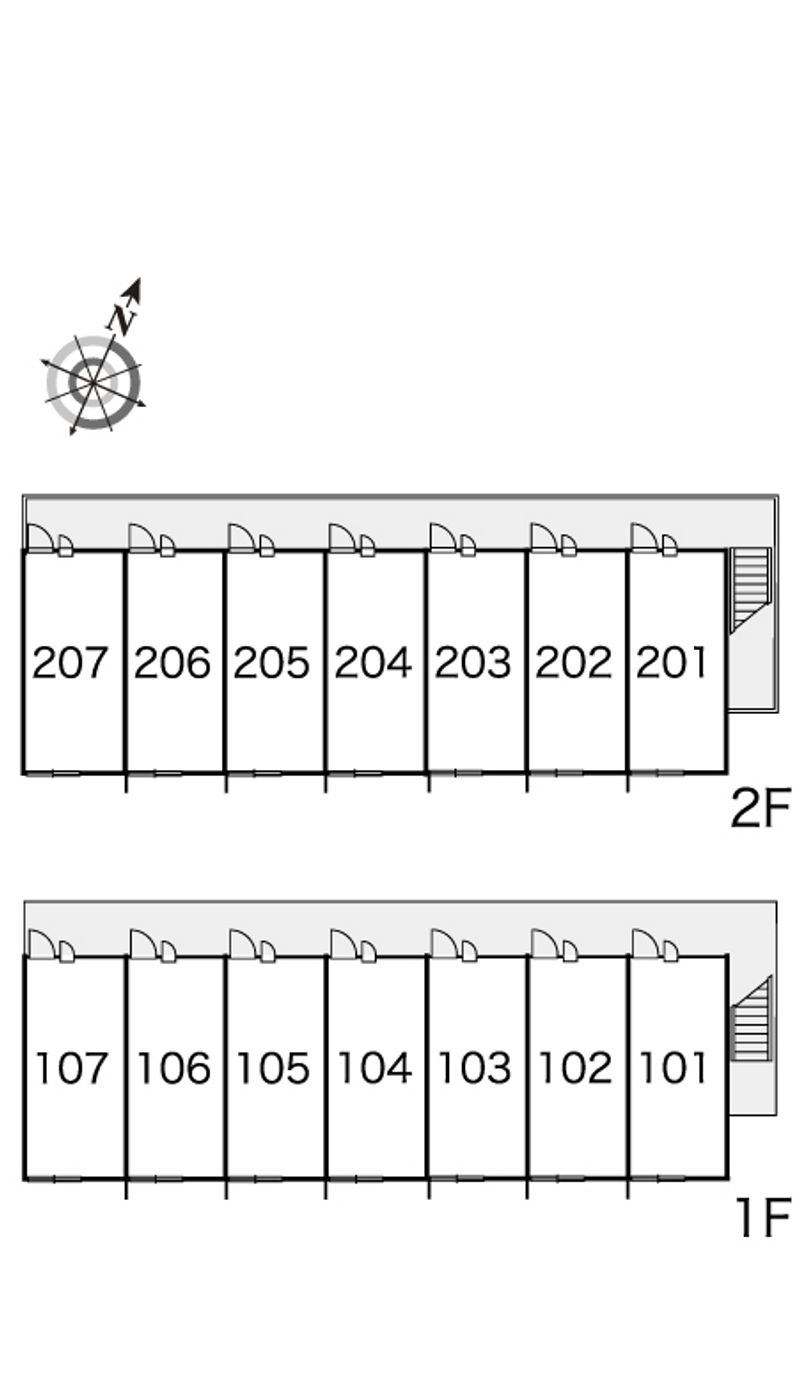 レオパレスコンフォート　ユウ 間取配置図
