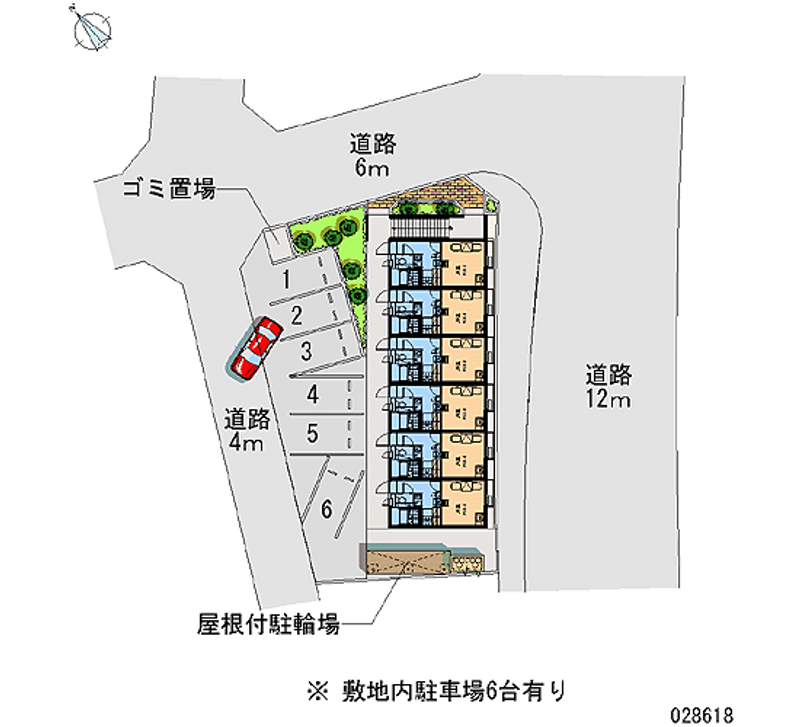 レオパレスサンヒルズ 月極駐車場