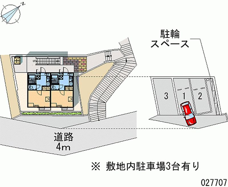 レオパレスＩＳＯ 月極駐車場