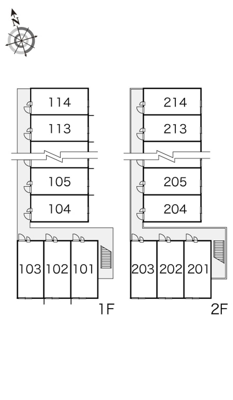 レオパレス久保 間取配置図