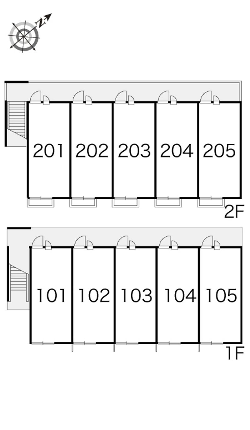 レオパレスアトムⅡ 間取配置図