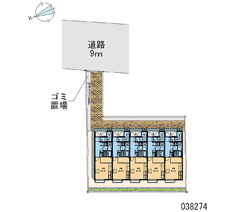 レオパレスダイヤパーク 区画図