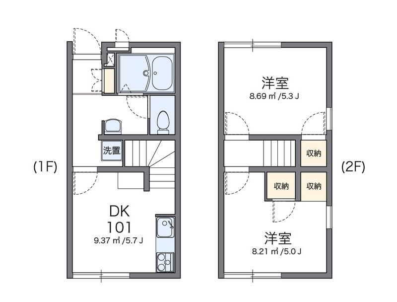 レオパレスＤＡＣＨＩＫＡ 間取図