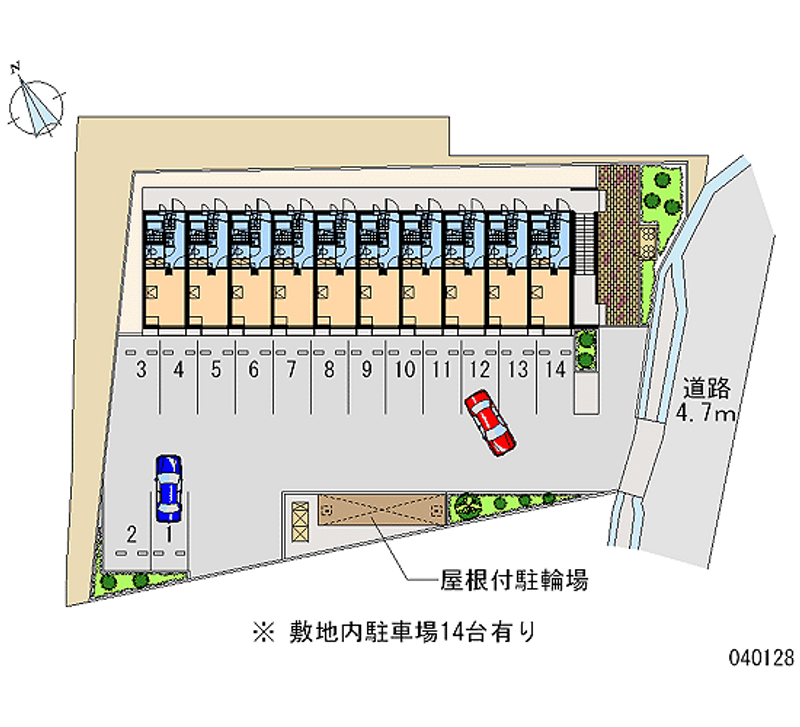 40128 Monthly parking lot