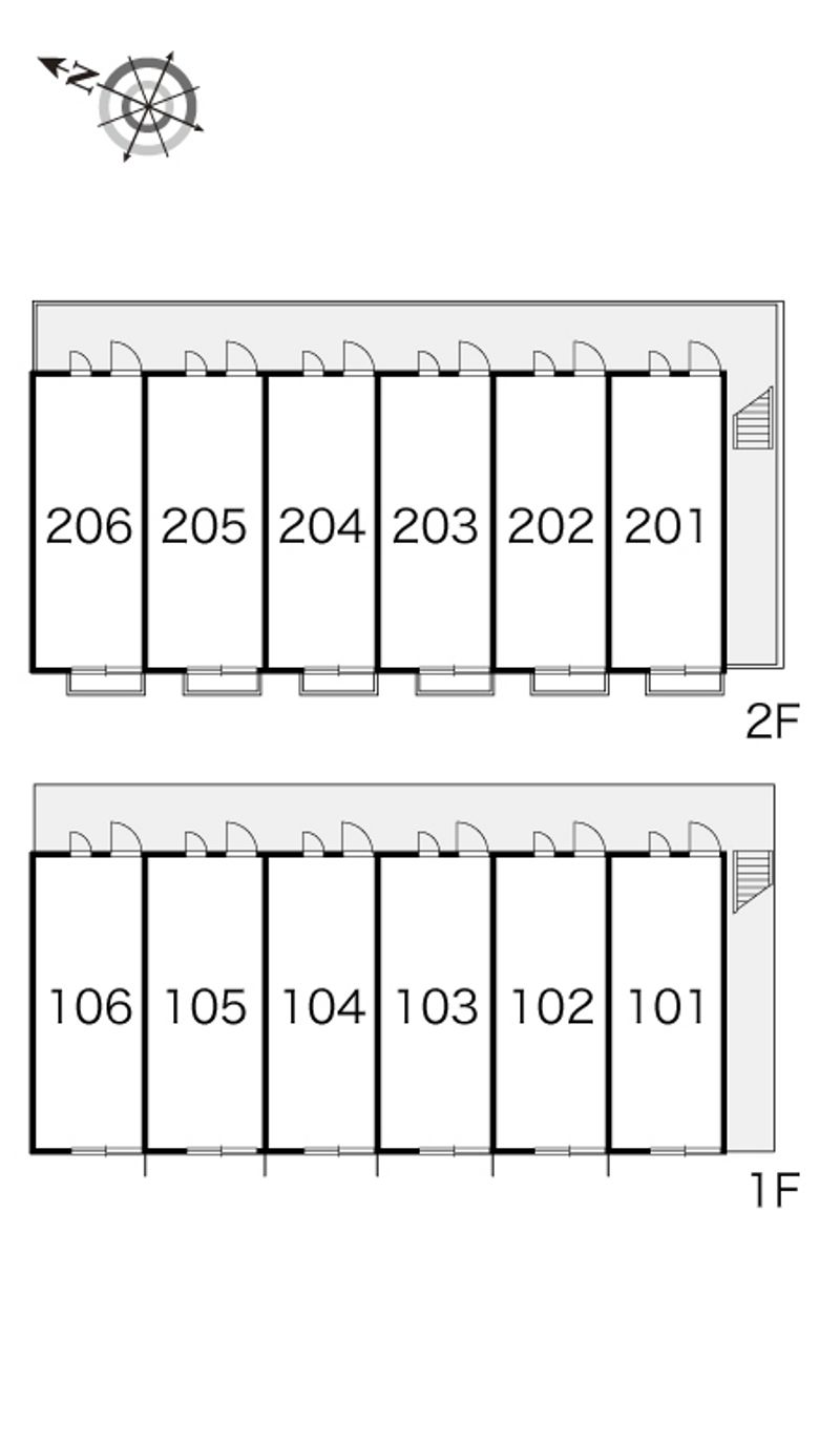 レオパレスエスポワールメゾン 間取配置図