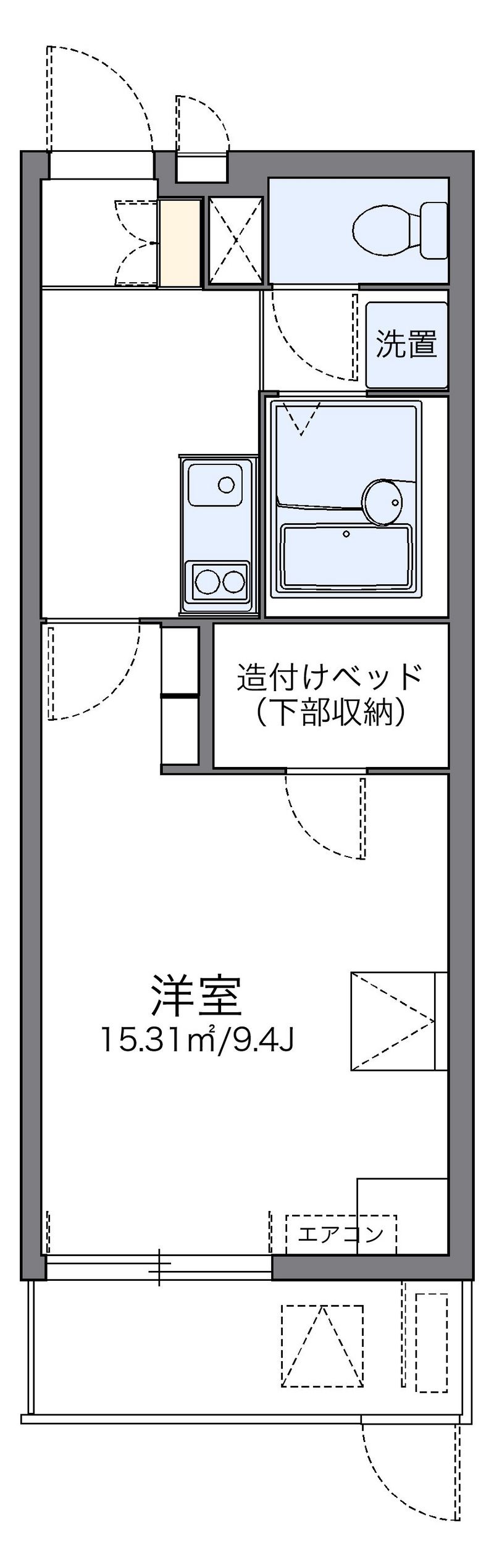 レオパレスＭＡＲＵＴＯ京田辺 間取図