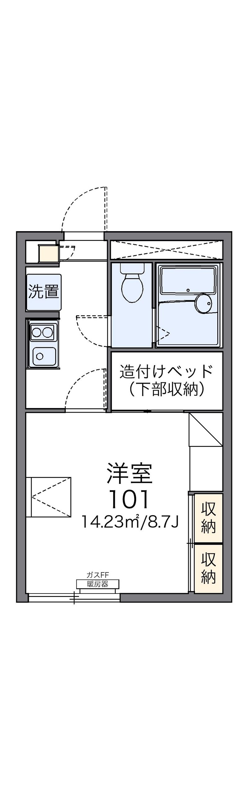 レオパレス光貴 間取図