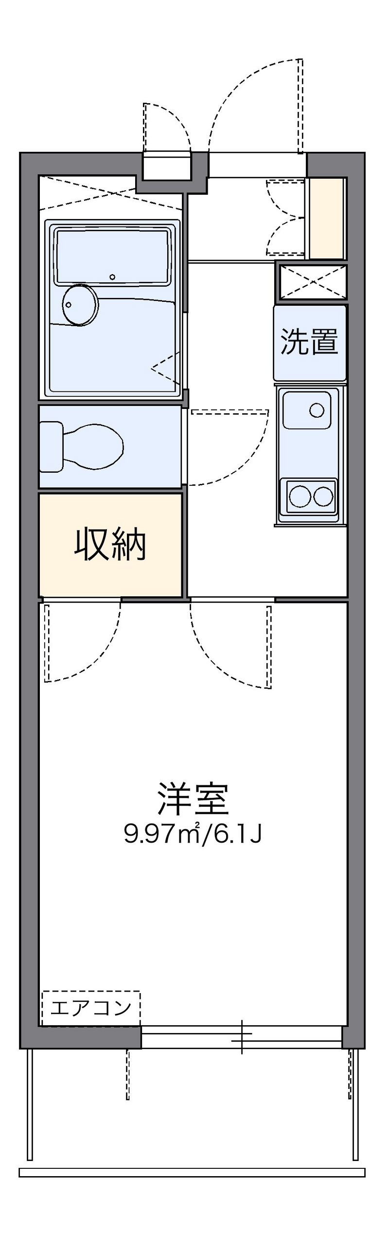 レオパレス久後崎 間取図