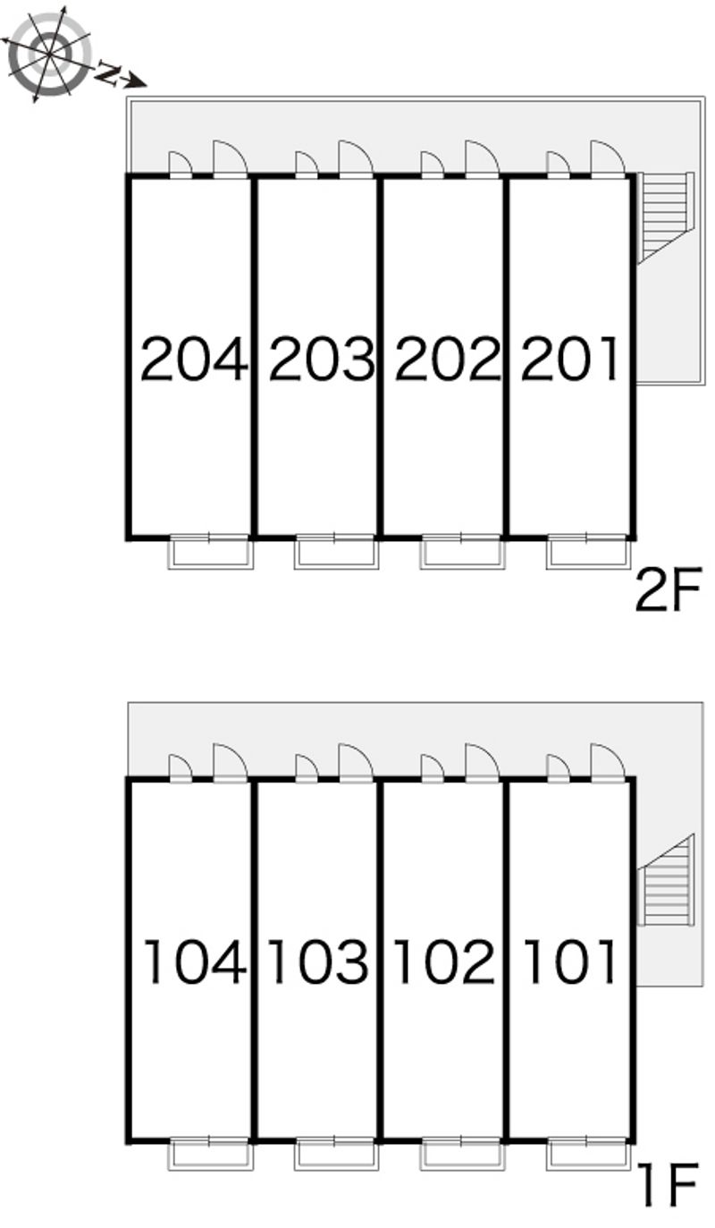 レオパレスＷｉｓｈ 間取配置図