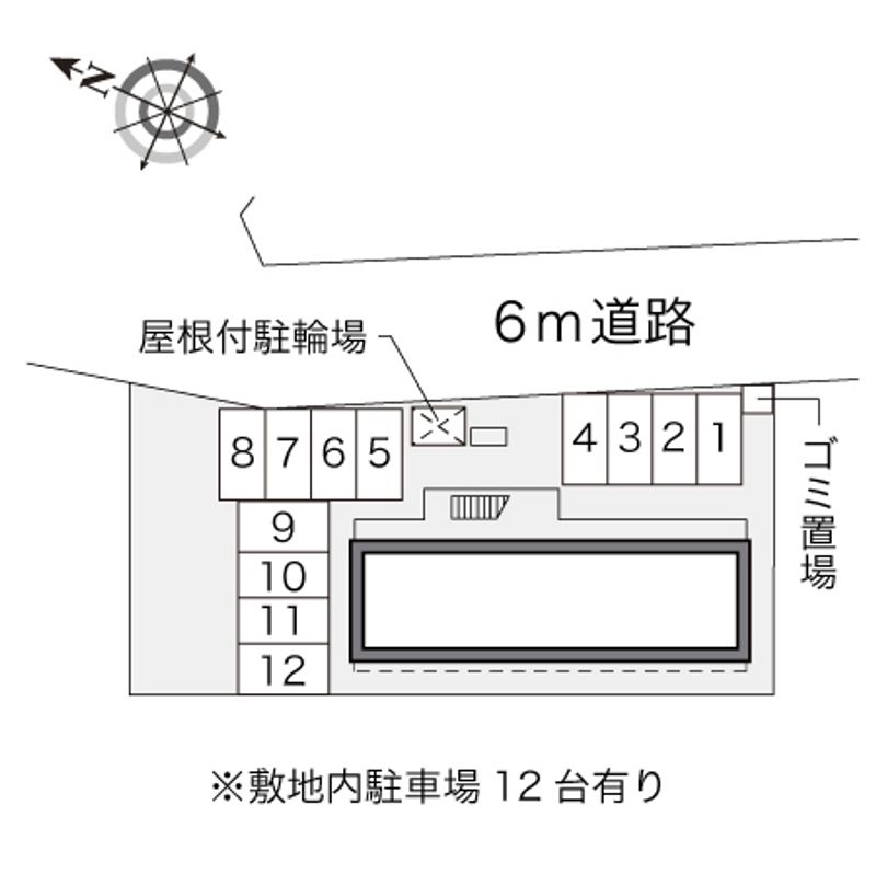レオパレス落合 配置図