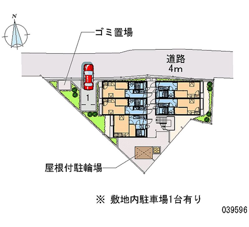 レオパレスさき 区画図