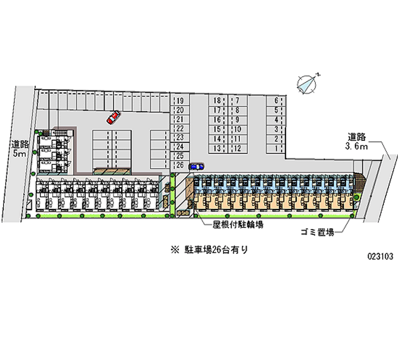 23103 Monthly parking lot