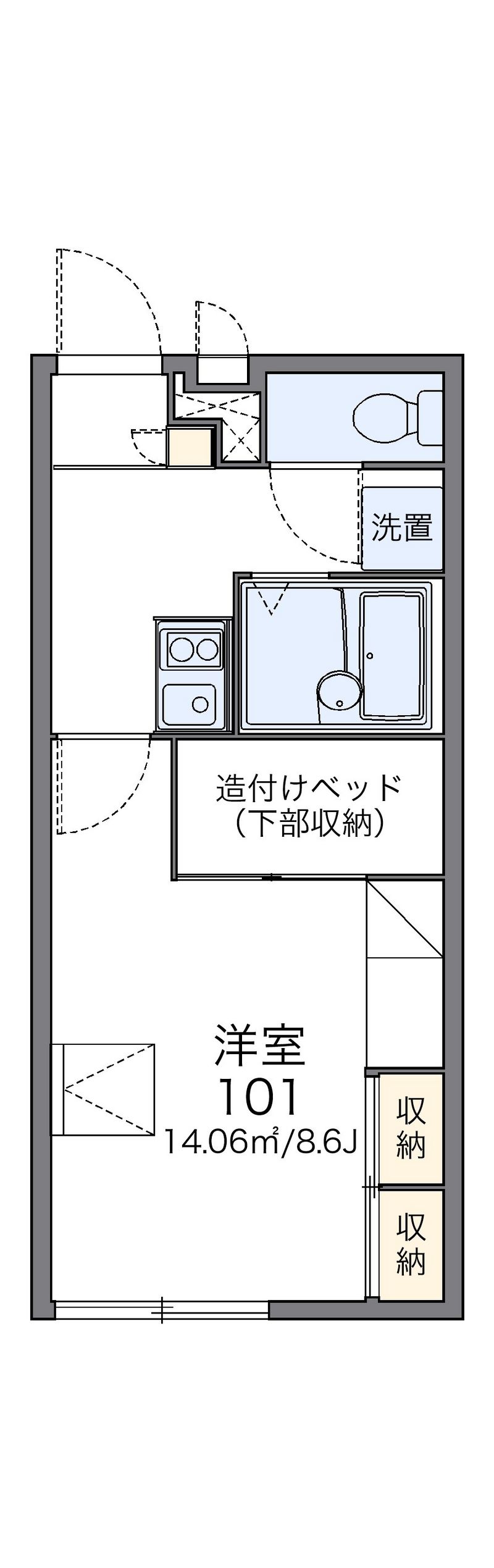 レオパレス菊 間取図