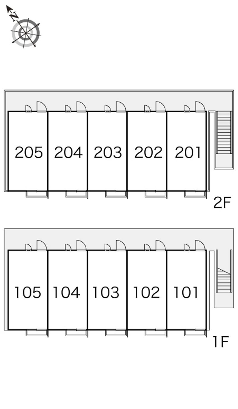 レオパレス２０００ 間取り配置図