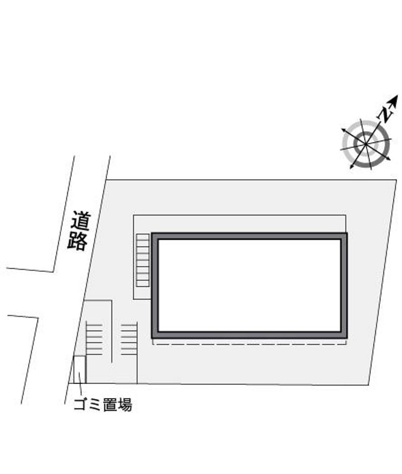 レオパレスヒルキャッスル菅田 配置図
