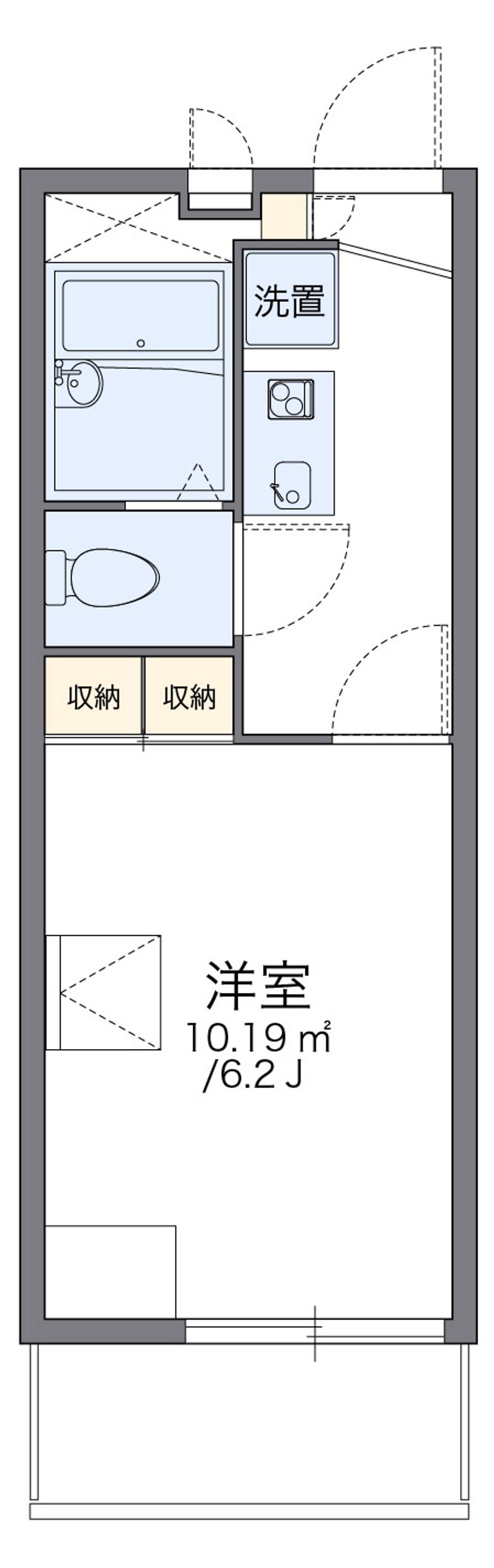 レオパレス湯島 間取図