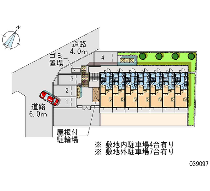 レオパレスカナスギ 月極駐車場