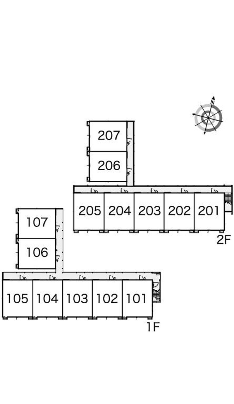 レオパレスアネックスⅢ 間取配置図