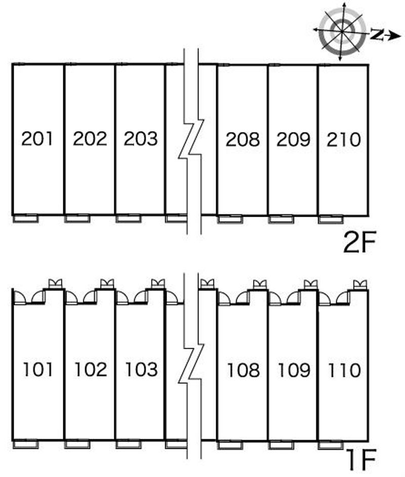 レオパレスＳＡＫＵＲＡⅡ 間取配置図