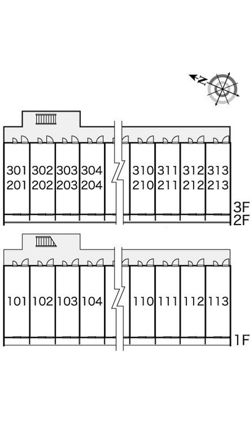 レオパレス大和田 間取配置図