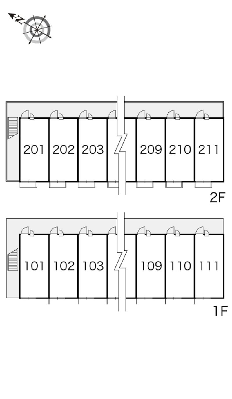 レオパレスブレッツァ 間取配置図