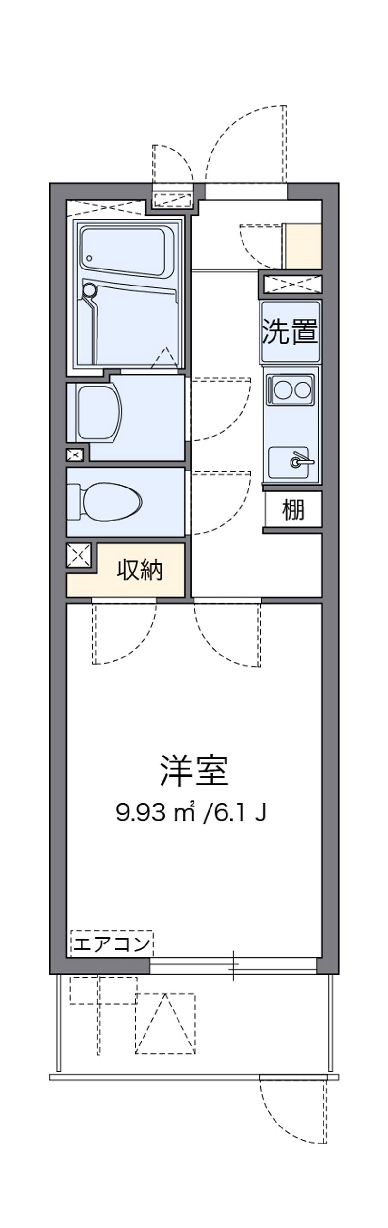 クレイノ朝潮橋 間取図