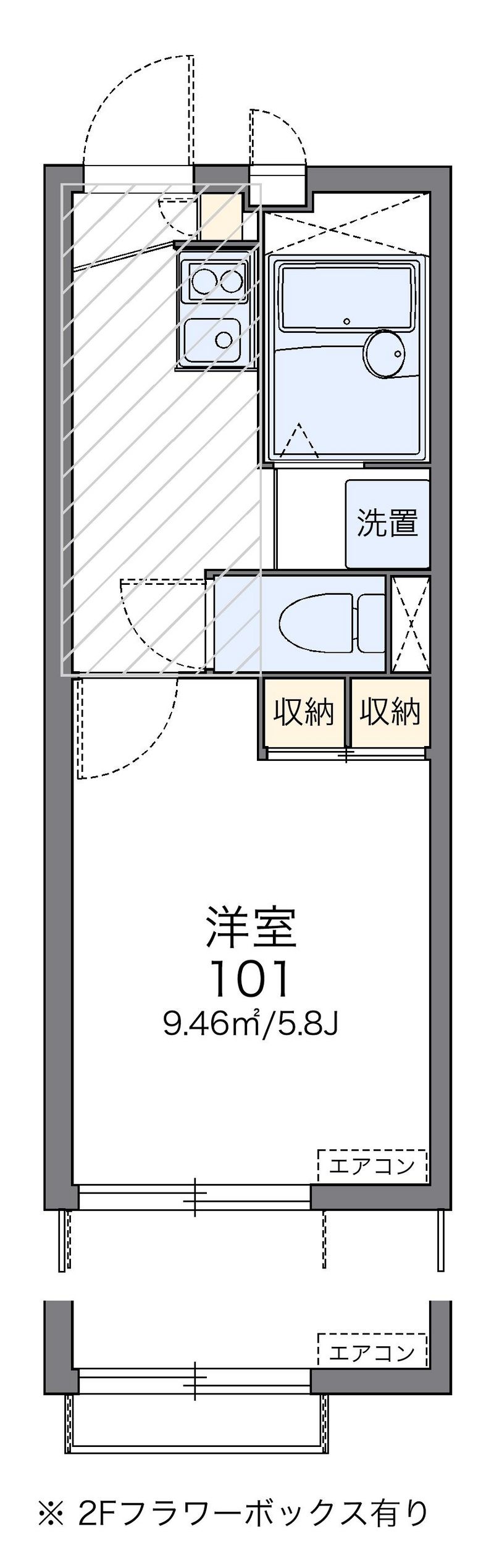 レオパレス上台ハイツ 間取図