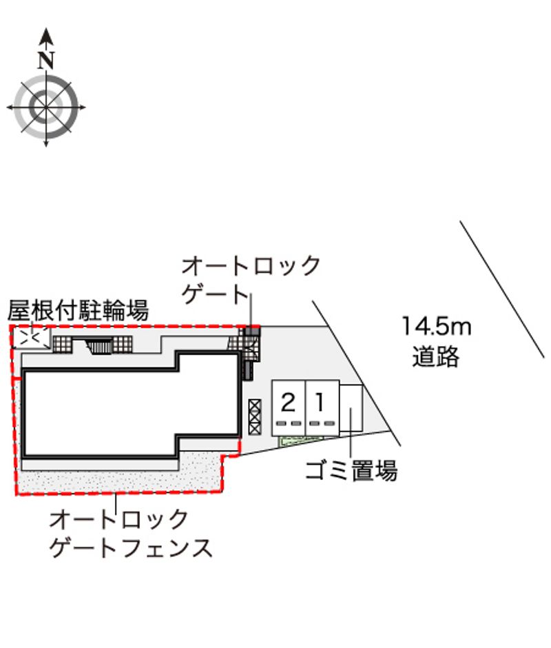 レオパレスパタータⅢ 配置図