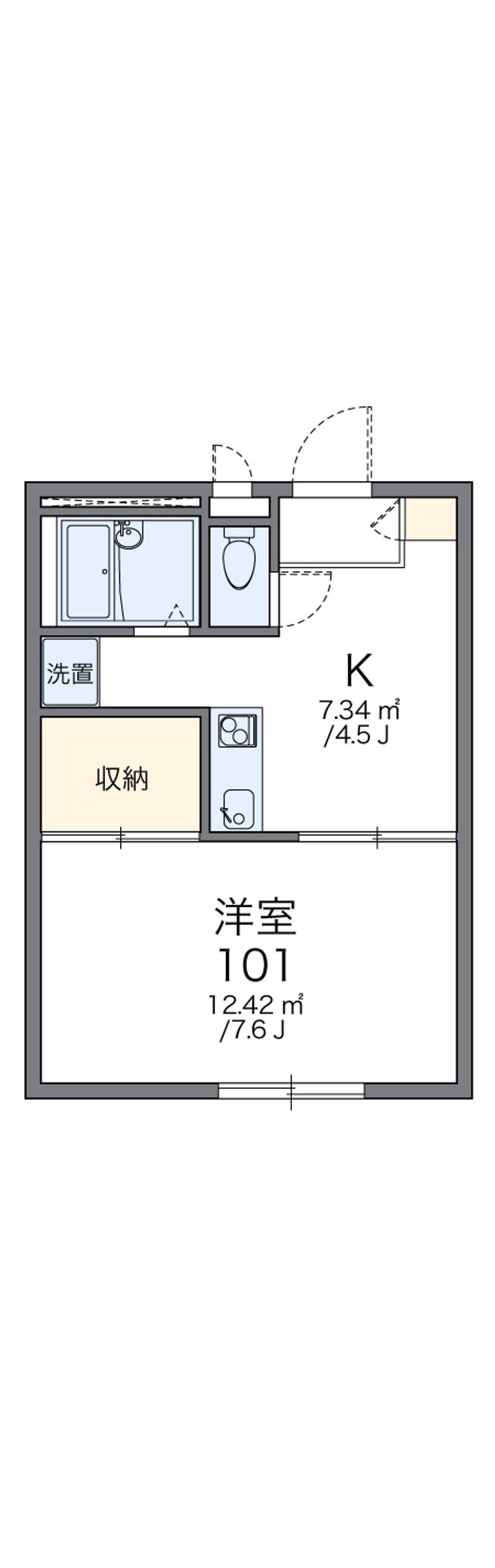 レオパレス韮崎 間取図