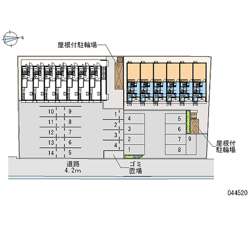 44520 bãi đậu xe hàng tháng