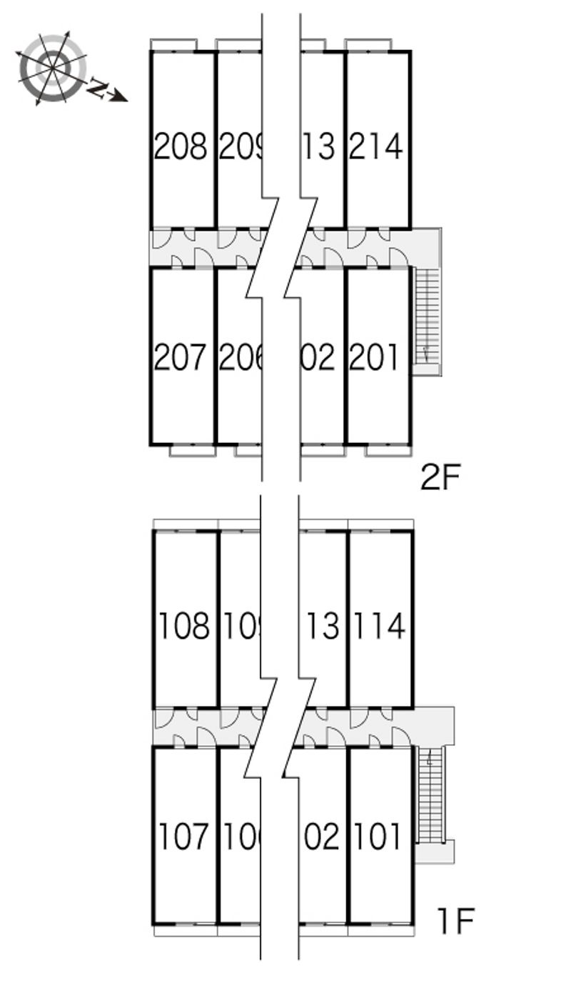 レオパレスアプライズ塚口 間取り配置図