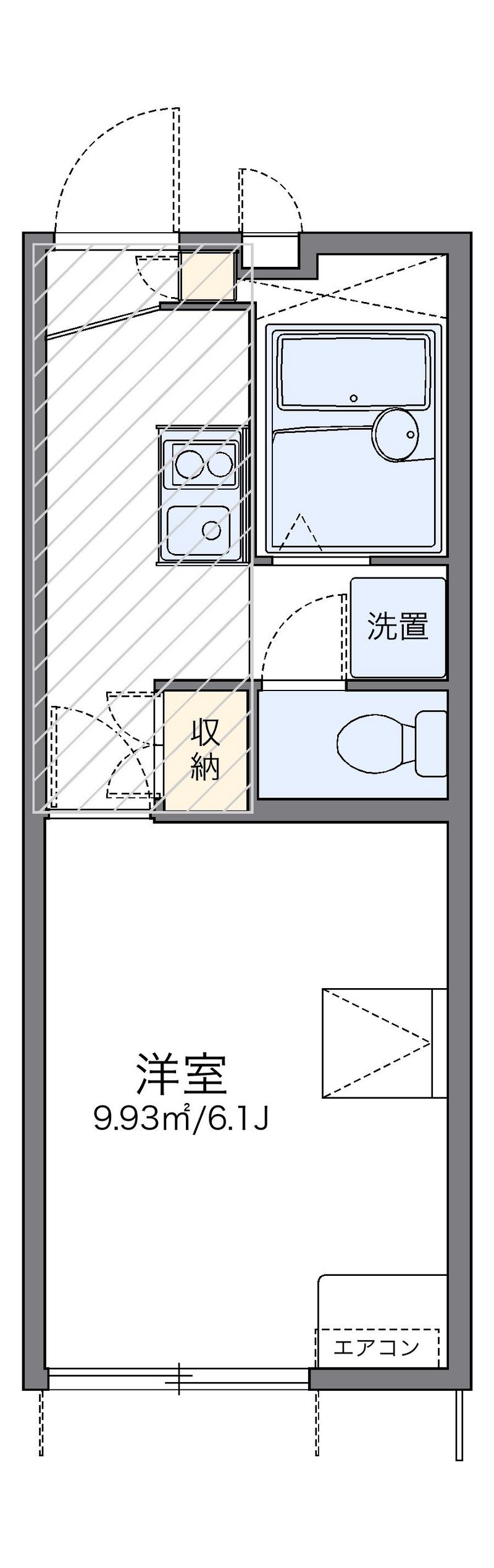 レオパレスハイマート柳ヶ丘Ⅱ 間取図