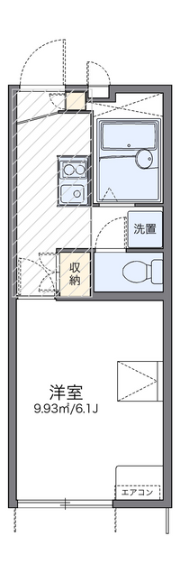 レオパレスハイマート柳ヶ丘Ⅱ 間取り図