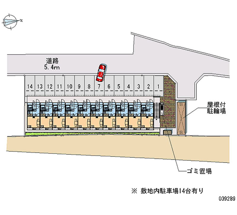 レオパレスフリージア 月極駐車場