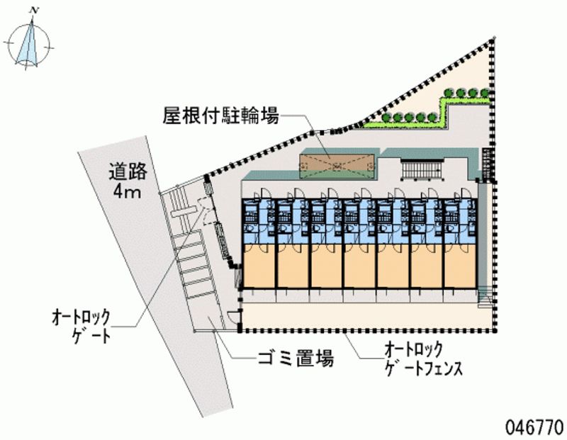 レオパレス元住吉桜下 区画図