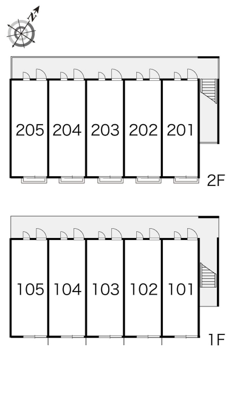 レオパレス舞５８ 間取り配置図