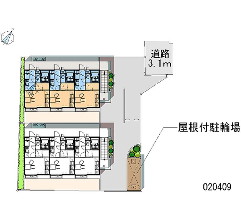 レオパレスルミエールⅠ 区画図