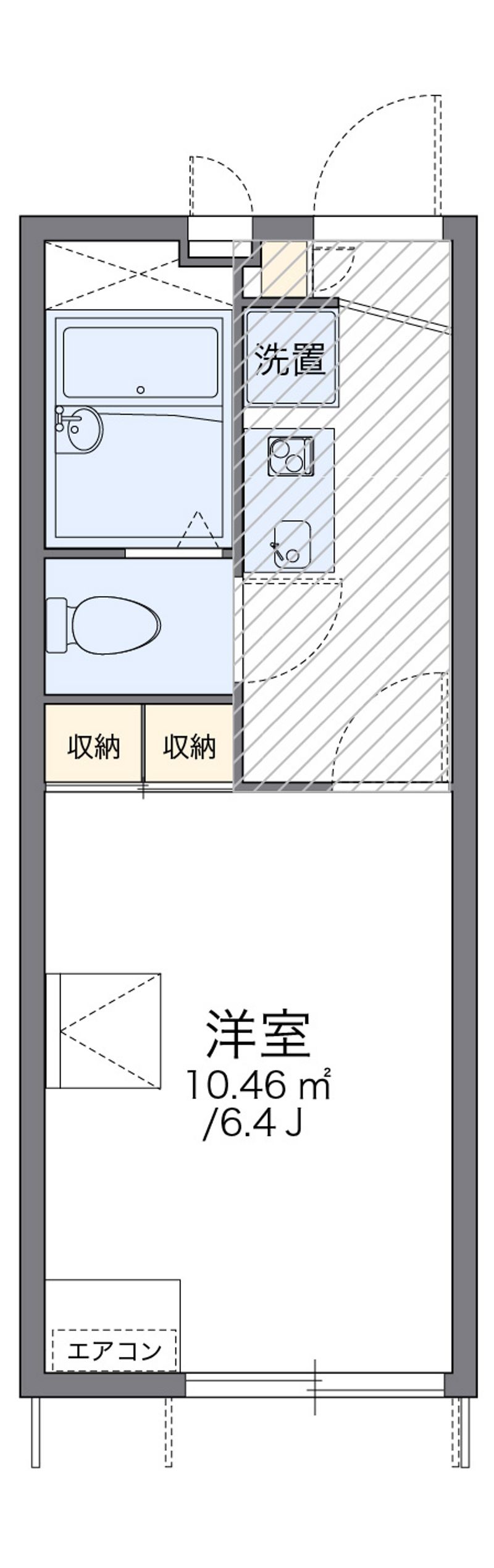 レオパレスサラーム瀬名 間取図