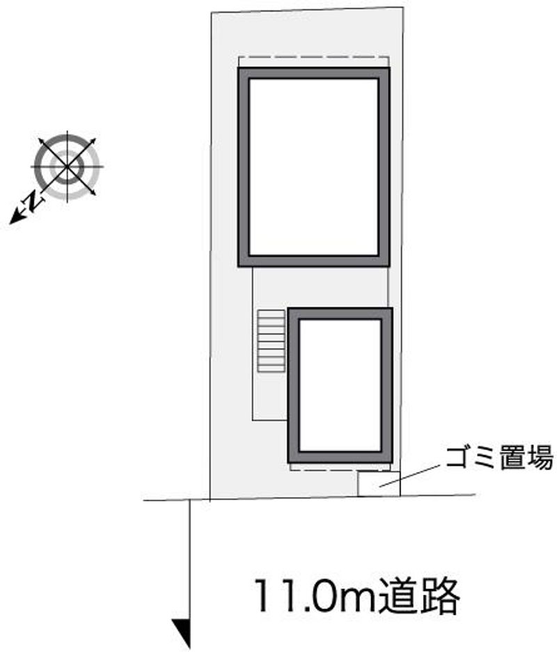 レオパレスアーバン貮番館 配置図