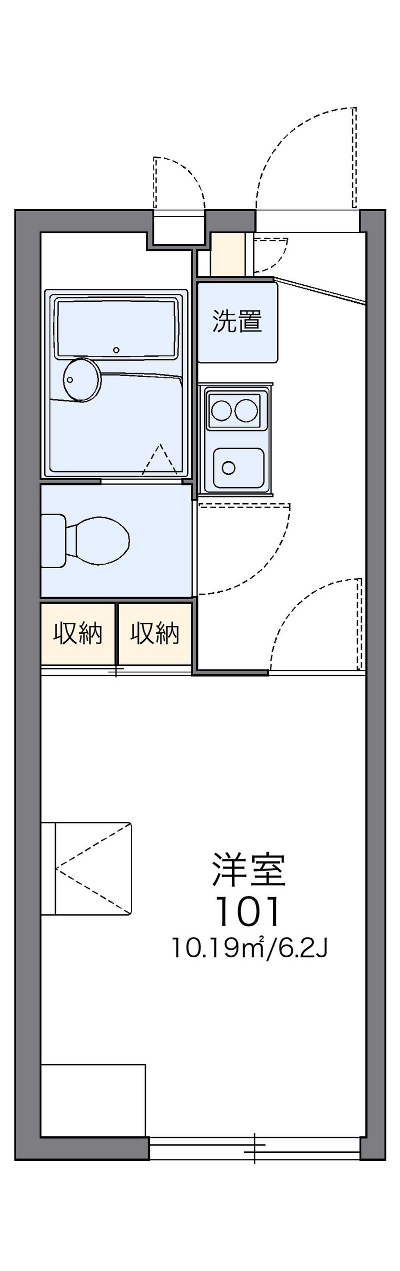レオパレスエスペランサ常盤 間取図