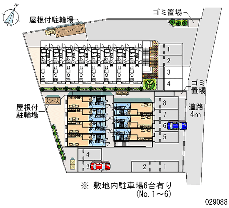 レオパレスＭＩＮＥⅡ 月極駐車場