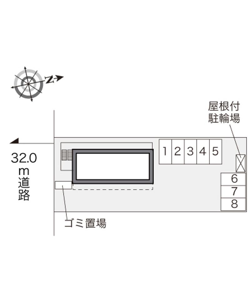 レオパレス雅楽　蔵 配置図