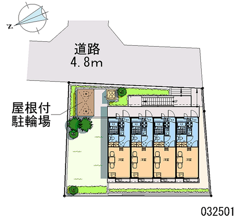 レオパレスペニーハイツⅠ 区画図