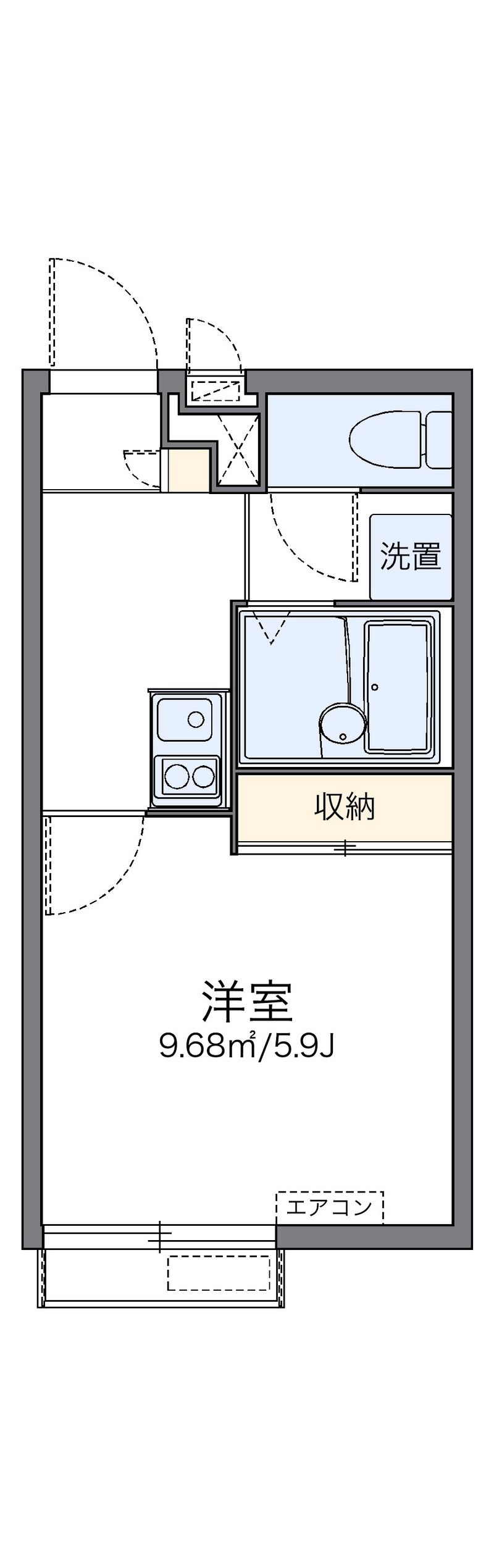 レオパレス西尾久 間取り