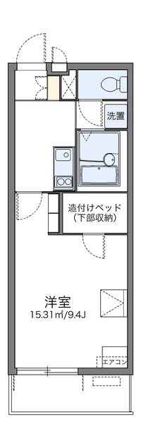 レオパレスアイエス 間取り図