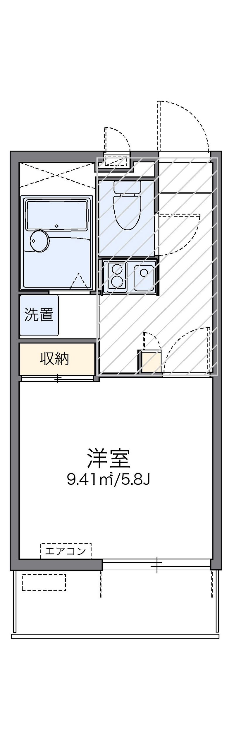 レオパレスＬＵＮＡ　ＰＩＥＮＡ 間取図