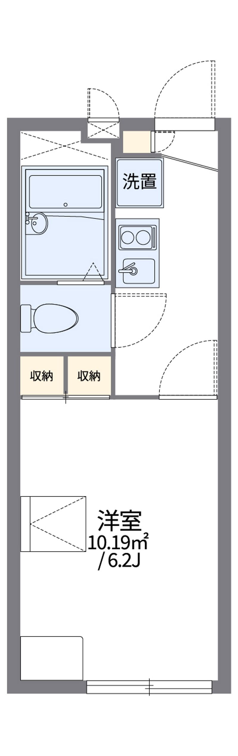 レオパレスカームＹＯＳＨＩＤＡ 間取図