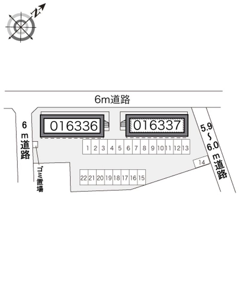 レオパレスコスモＢ 駐車場
