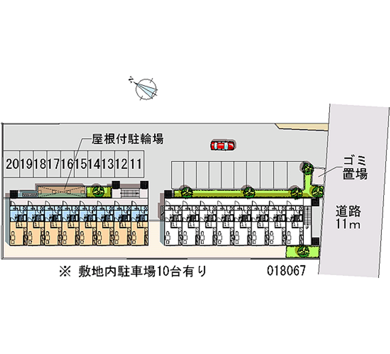 レオパレス篠路７条壱番館 月極駐車場