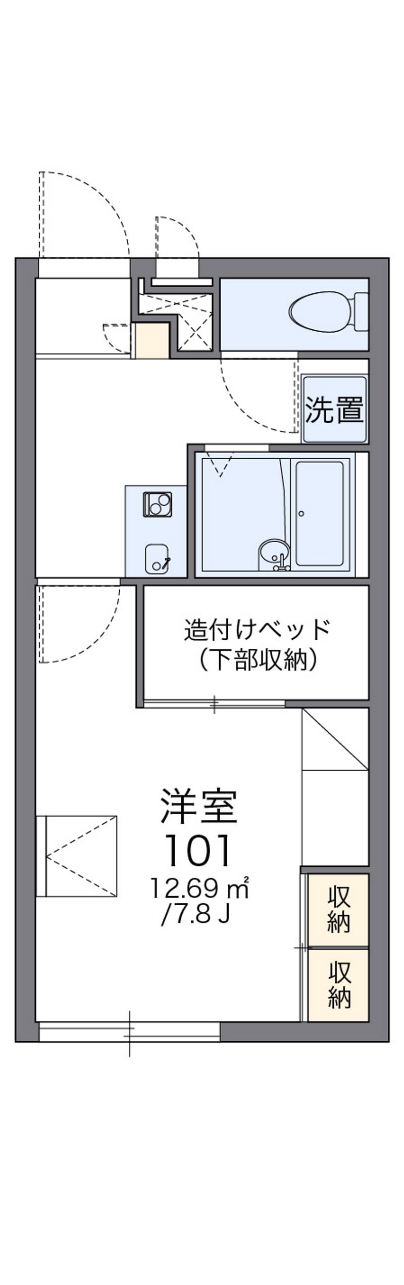 レオパレス未来 間取図